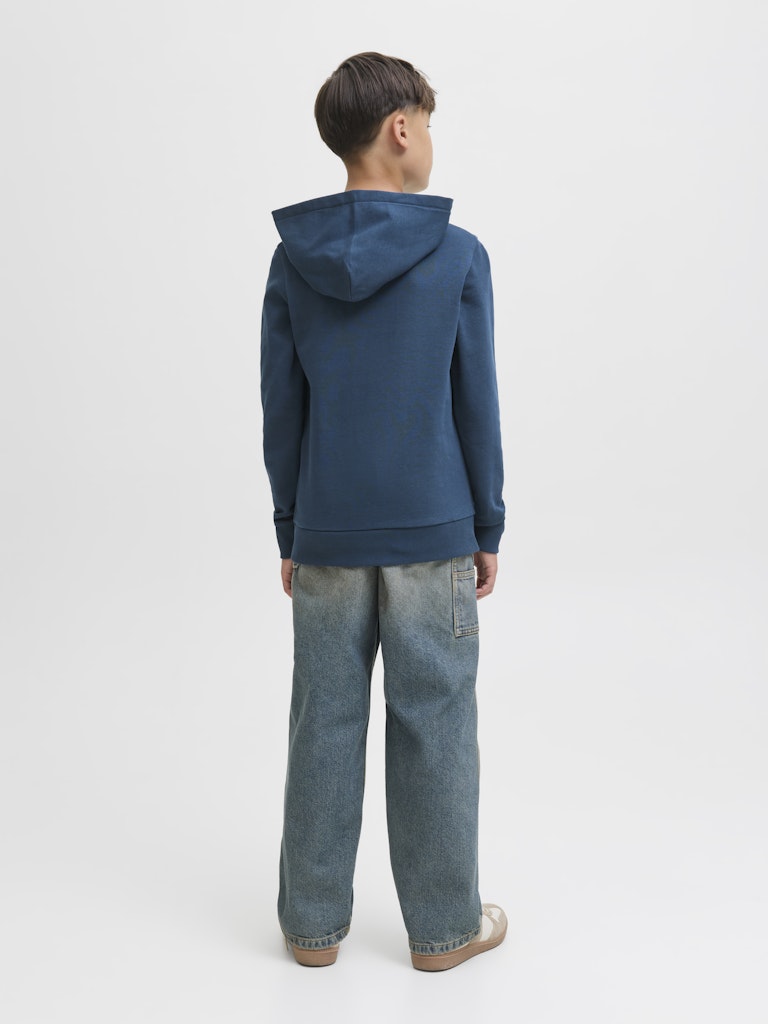 Jack Jones Youths Condor Junior Sweat Hoodie -Titan titan model front view