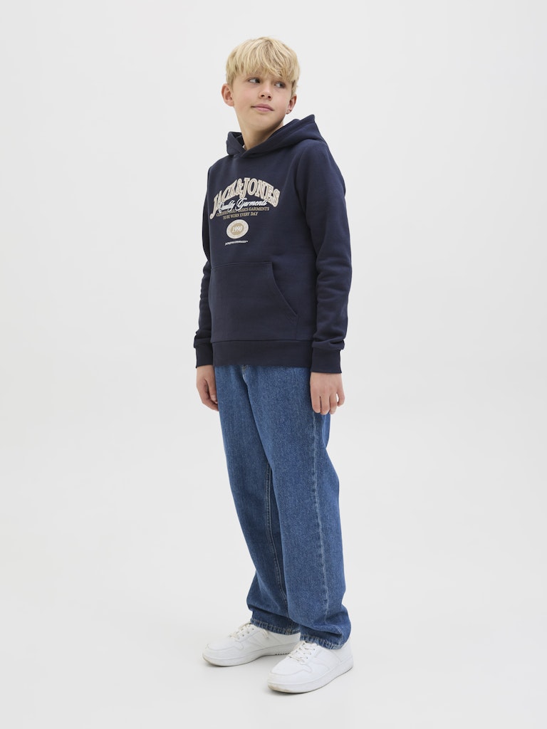 Boys Ari Branding Sky Captain Sweat Junior Hoodie-Model Full Front View