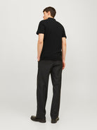JACK & JONES Paulos Black Short Sleeve Polo Black detail view