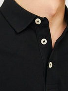 JACK & JONES Paulos Black Short Sleeve Polo Black side view