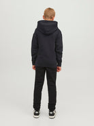 Jack Jones Youths Star Junior Hoodie-Black Black back view