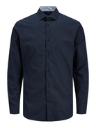 JACK JONES PREMIUM Parker Detail Shirt Long Sleeve - Perfect Navy Perfect Navy alternate view