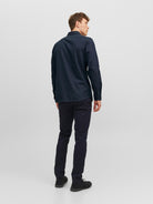 JACK JONES PREMIUM Parker Detail Shirt Long Sleeve - Perfect Navy Perfect Navy side view
