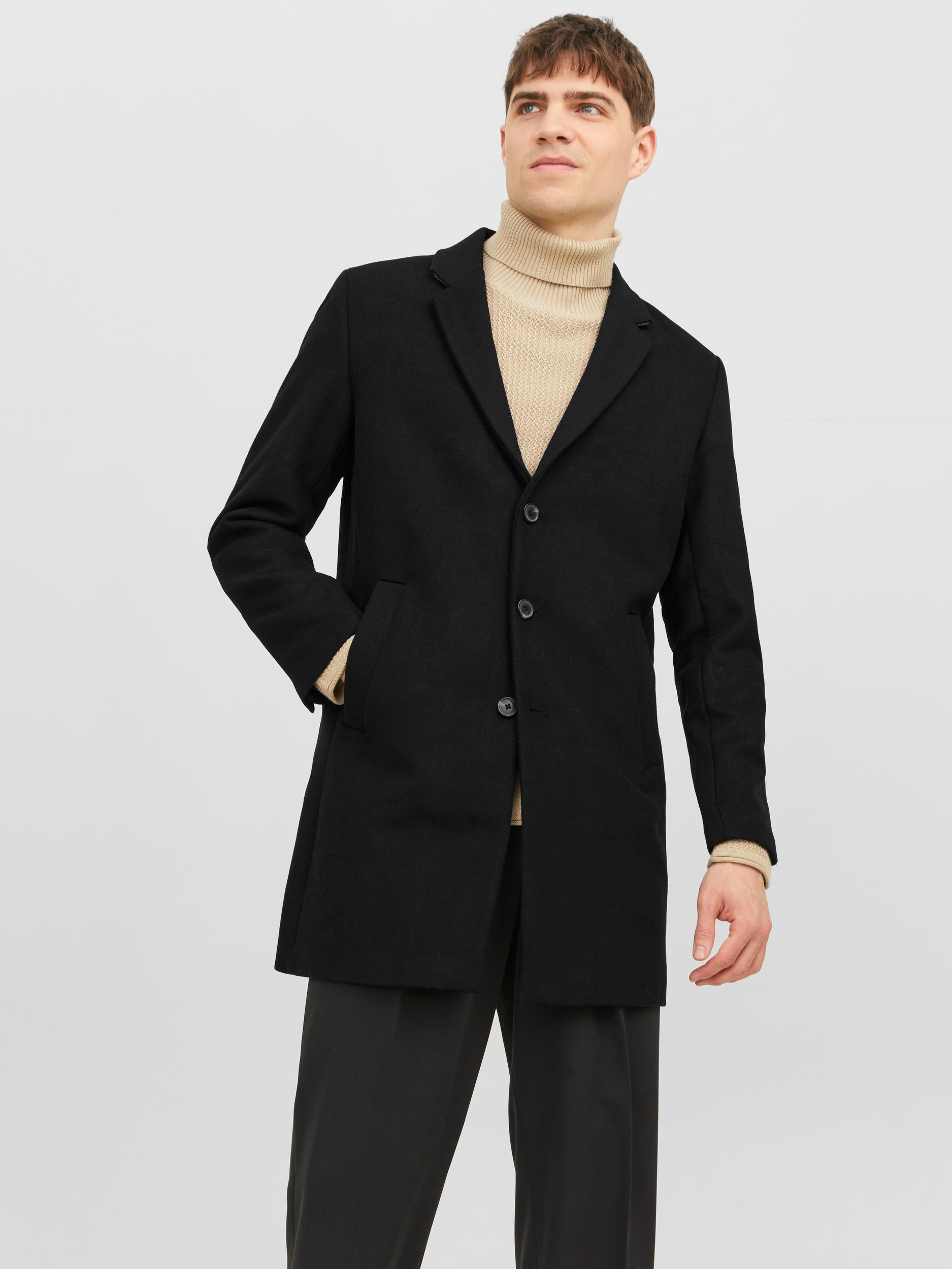 Morrison Black Wool Coat