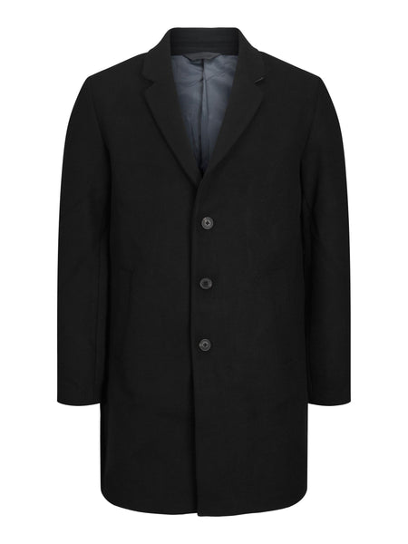 Morrison Black Wool Coat-Ghost image