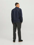 JACK & JONES Tace Harvey Winter Chino-Dark Grey Dark Grey model front view