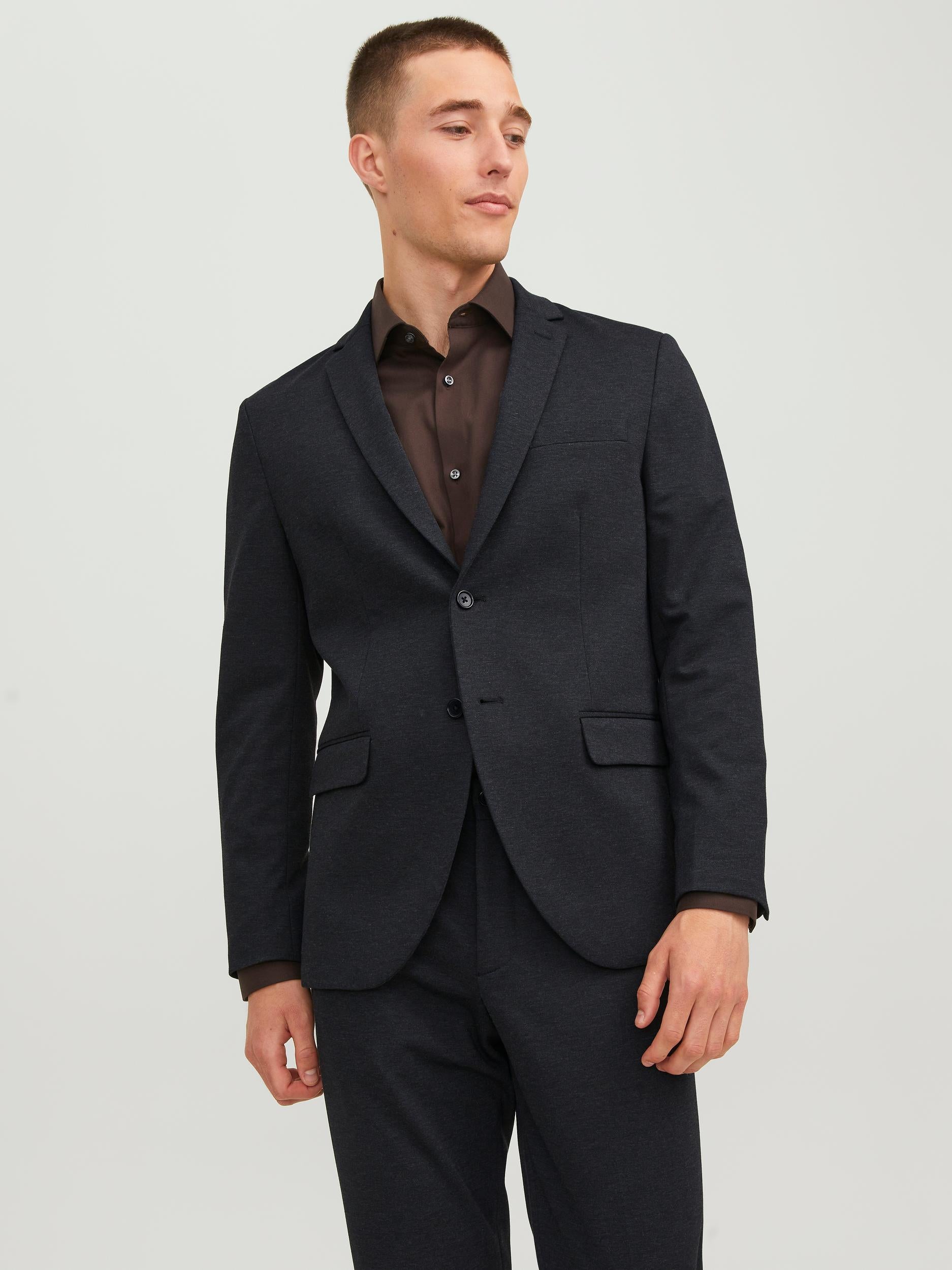 JACK JONES PREMIUM Jones Stretch Blazer-Black Beauty Black Beauty front view