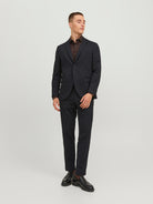 JACK JONES PREMIUM Jones Stretch Blazer-Black Beauty Black Beauty model front view