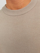 JACK JONES ORIGINALS Ray Crew Neck Atmosphere Jumper Atmosphere model front view