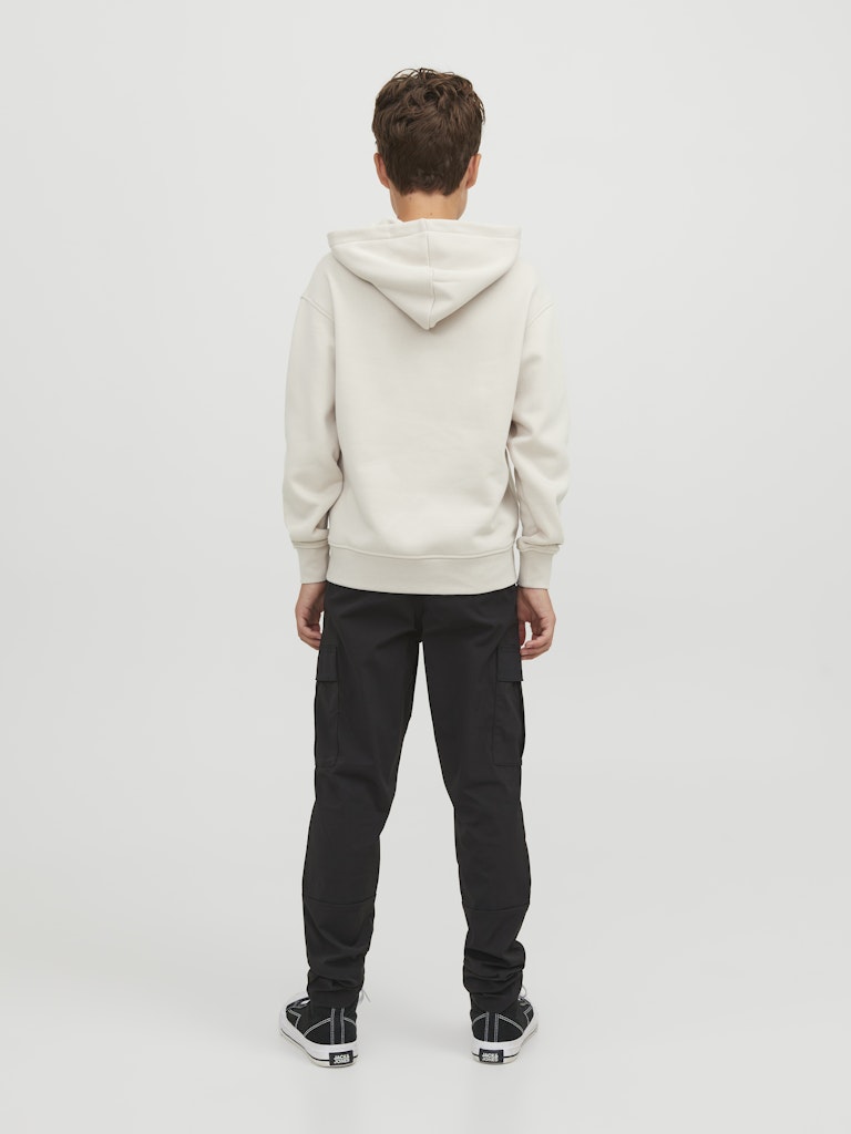 Boy's Vesterbro Sweat Hood Junior-Moonbeam-Back View