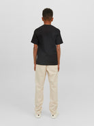 Jack Jones Youths Vesterbro Junior Black Tee Black detail view