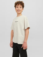 Jack Jones Youths Vesterbro Junior Moonbeam Tee Moonbeam front view
