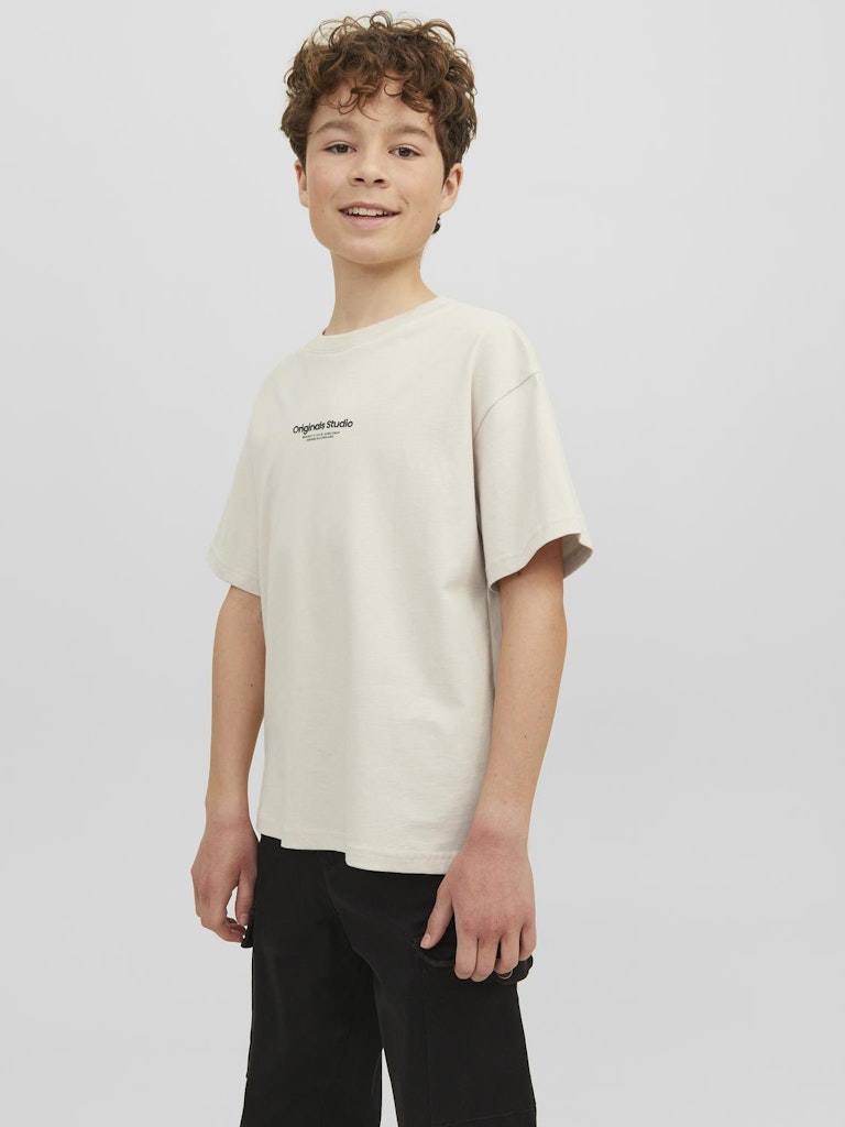 Jack Jones Youths Vesterbro Junior Moonbeam Tee Moonbeam front view