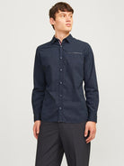 JACK & JONES Remy Detail Sky Captain Shirt Sky Captain front view