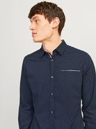 JACK & JONES Remy Detail Sky Captain Shirt Sky Captain back view