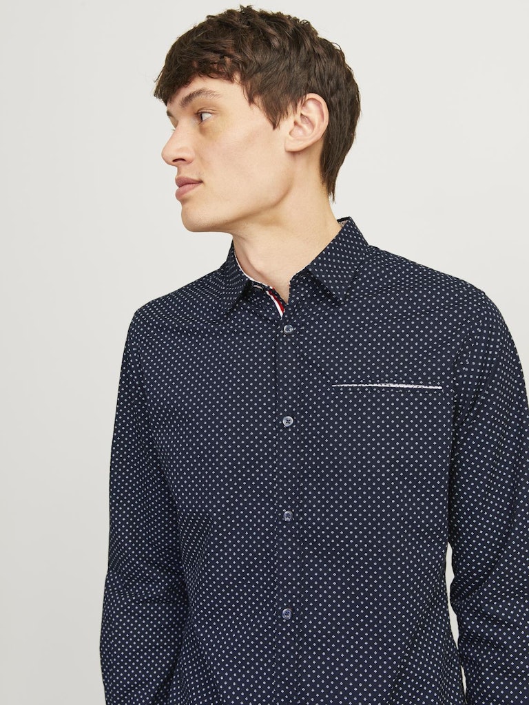 JACK & JONES Remy Detail Sky Captain Shirt Sky Captain back view