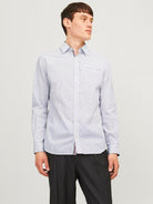 JACK & JONES Remy Detail Bright White Shirt Bright White front view