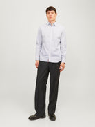 JACK & JONES Remy Detail Bright White Shirt Bright White model front view