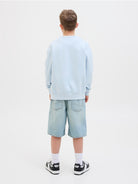 Jack Jones Youths Jorvesterbro Sweat Crew Neck Junior-Skyway Skyway detail view
