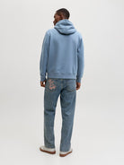 JACK & JONES Star Hoodie-Blue Mirage Blue Mirage back view