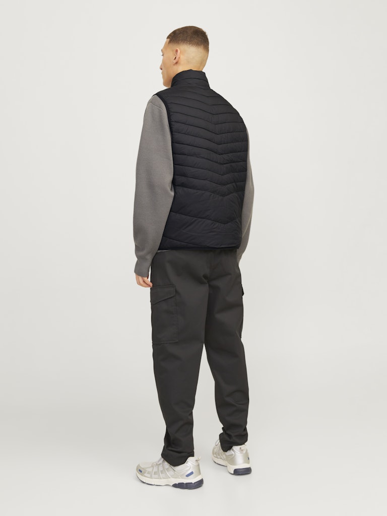 JACK & JONES State Packable Collar Gilet-Black Black detail view