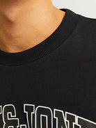 JACK & JONES Caleb Varsity Black Tee Black alternate view