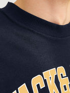 JACK & JONES Caleb Varsity Tee Short Sleeve O-Neck-Navy Blazer Navy Blazer detail view