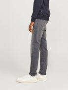 Jack Jones Youths Glenn 998 Junior Boys Grey Slim Jean Grey Denim detail view