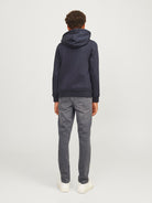 Jack Jones Youths Glenn 998 Junior Boys Grey Slim Jean Grey Denim back view