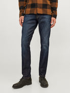 JACK & JONES Glenn Icon 919 Slim Fit Jeans BLUE DENIM back view