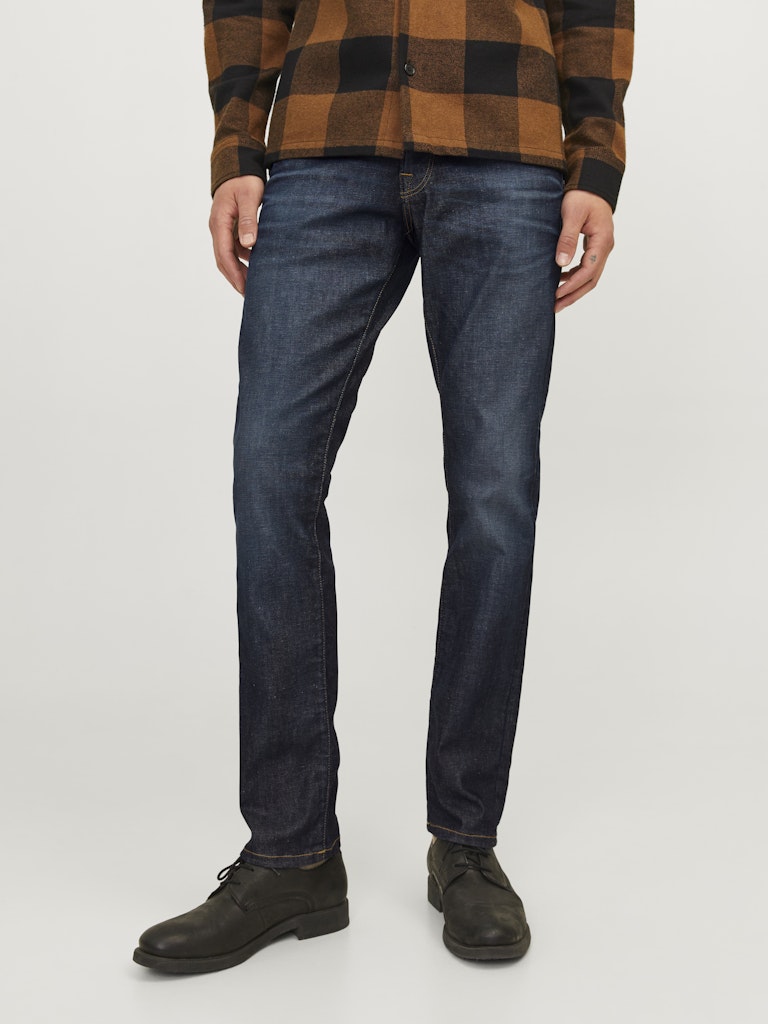 JACK & JONES Glenn Icon 919 Slim Fit Jeans BLUE DENIM back view