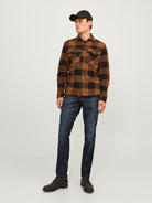 JACK & JONES Glenn Icon 919 Slim Fit Jeans BLUE DENIM front view