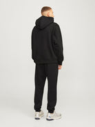 JACK & JONES Urban Edge Black Sweat Hoodie Black back view