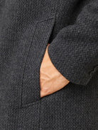 JACK JONES PREMIUM Wilson Black Structure Wool Coat Black side view