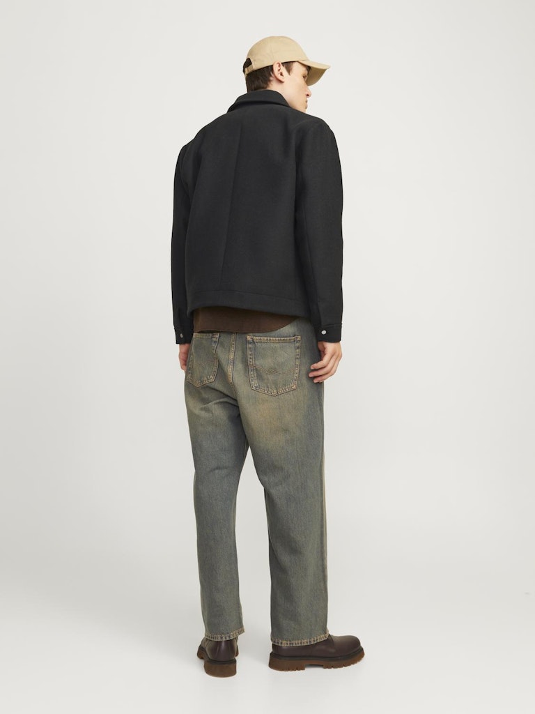 JACK JONES PREMIUM Russel Wool Blend Black Jacket BLACK detail view