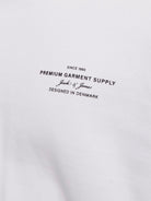 JACK JONES PREMIUM Chad Branding Short Sleeve Crew Neck Tee-Bright White Bright White side view