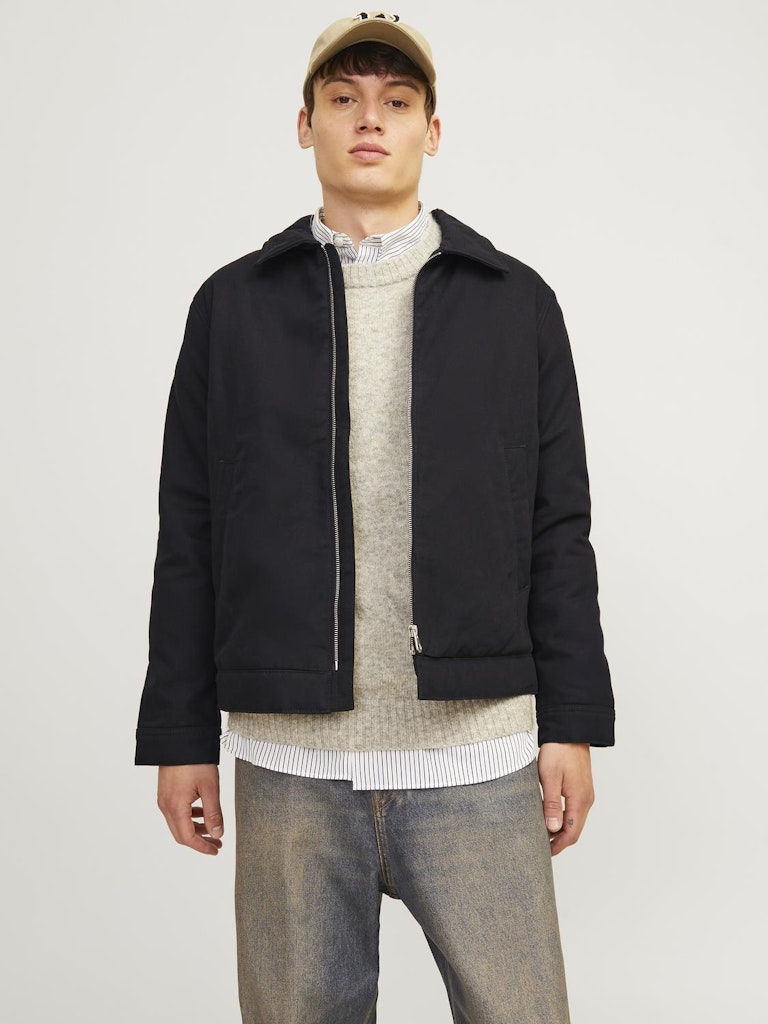 Bushwick Worker Jacket-Black-Front view