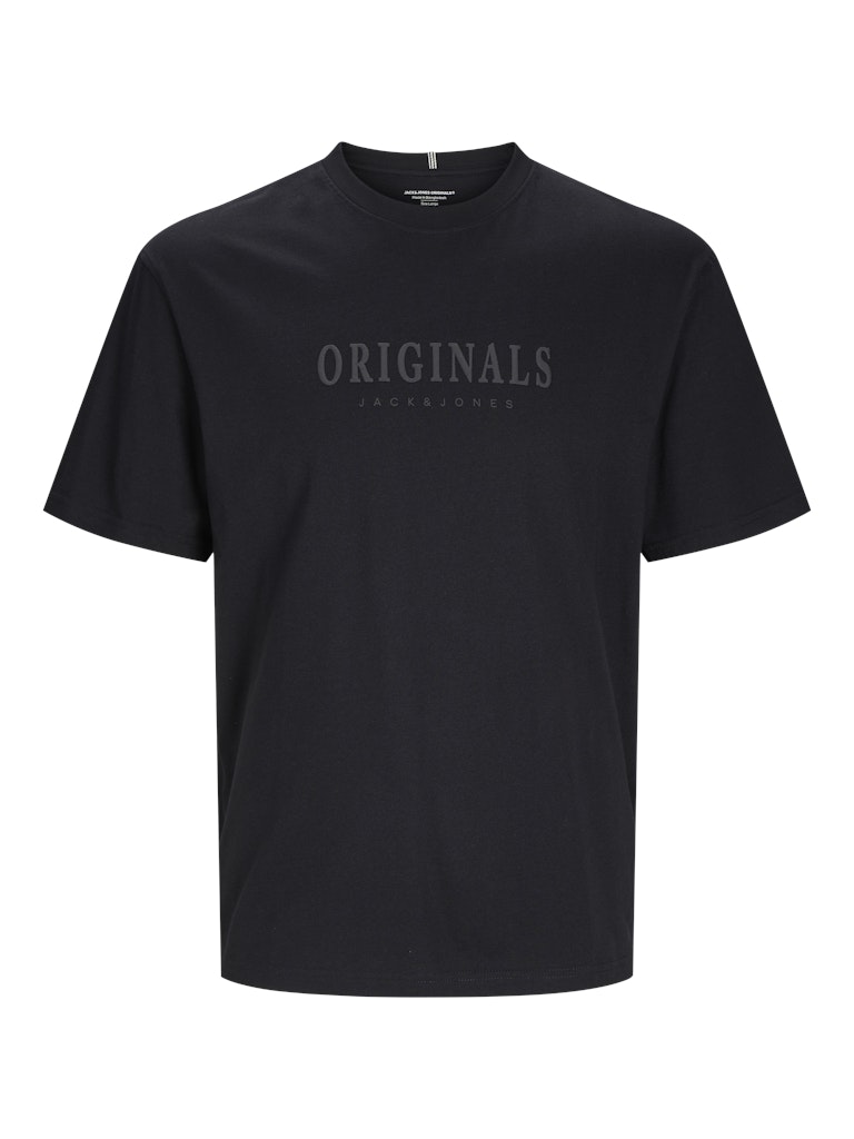 Black t-shirt with 'ORIGINALS' text on a white background