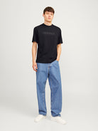 JACK JONES ORIGINALS Frederiksberg Black Tee BLACK model front view