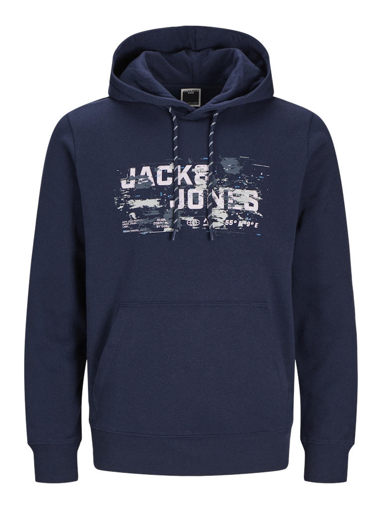 Men's Outdoor Logo Sweat Hood-Navy Blazer-Front View