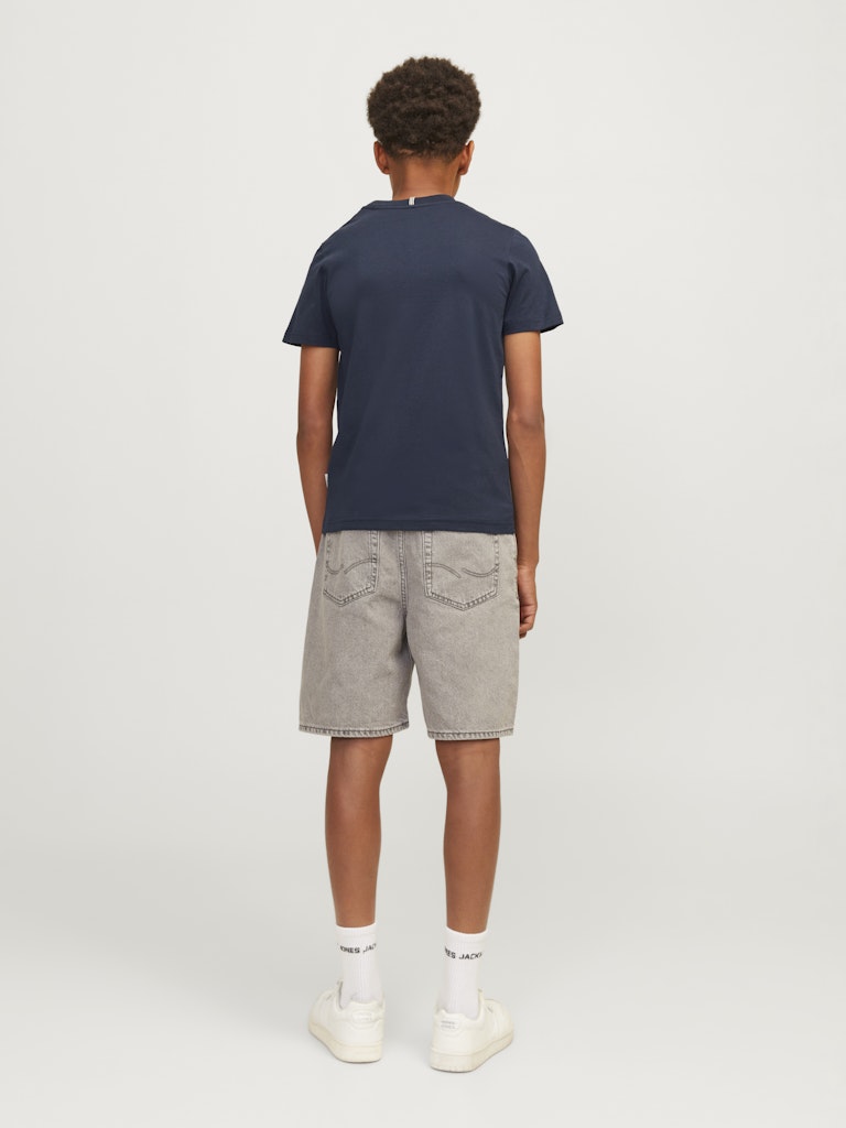 Frederiksberg Box Tee Junior-Sky Captain-Model Back View