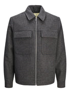 JACK JONES PREMIUM Russel Wool Blend Black/Houndstooth Jacket BLACK/HOUNDSTOOTH alternate view