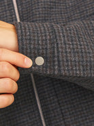 JACK JONES PREMIUM Russel Wool Blend Black/Houndstooth Jacket BLACK/HOUNDSTOOTH side view