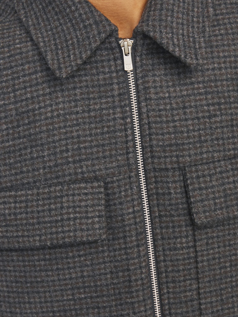 JACK JONES PREMIUM Russel Wool Blend Black/Houndstooth Jacket BLACK/HOUNDSTOOTH detail view