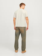 JACK JONES ORIGINALS Bronx Arch Big Crew Neck Tee-Antique White Antique White detail view