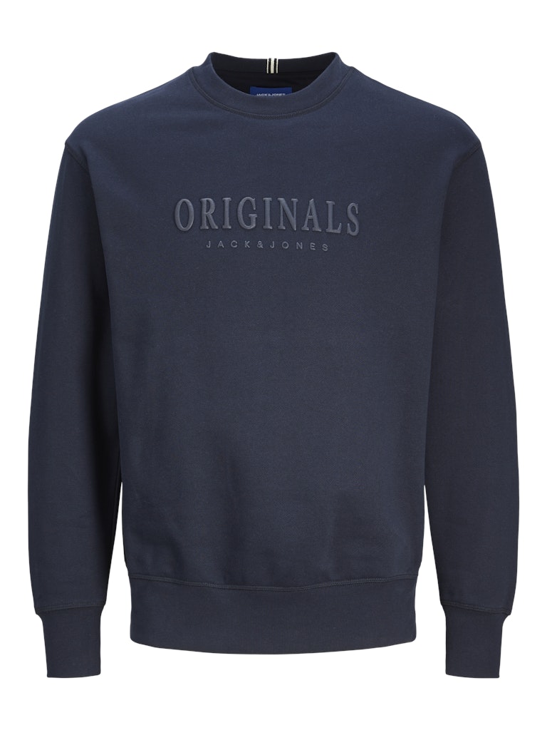 Men's Frederiksberg Sweat Crew Neck-Sky Captain-Ghost Front View