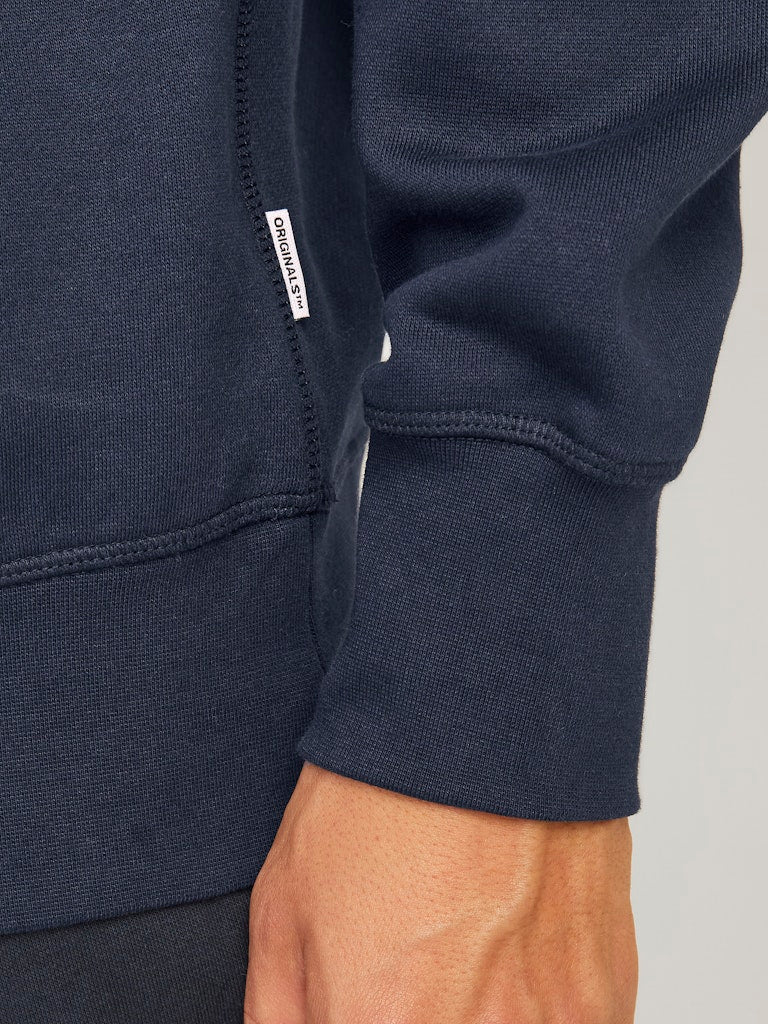 Men's Frederiksberg Sweat Crew Neck-Sky Captain-Sleeve View