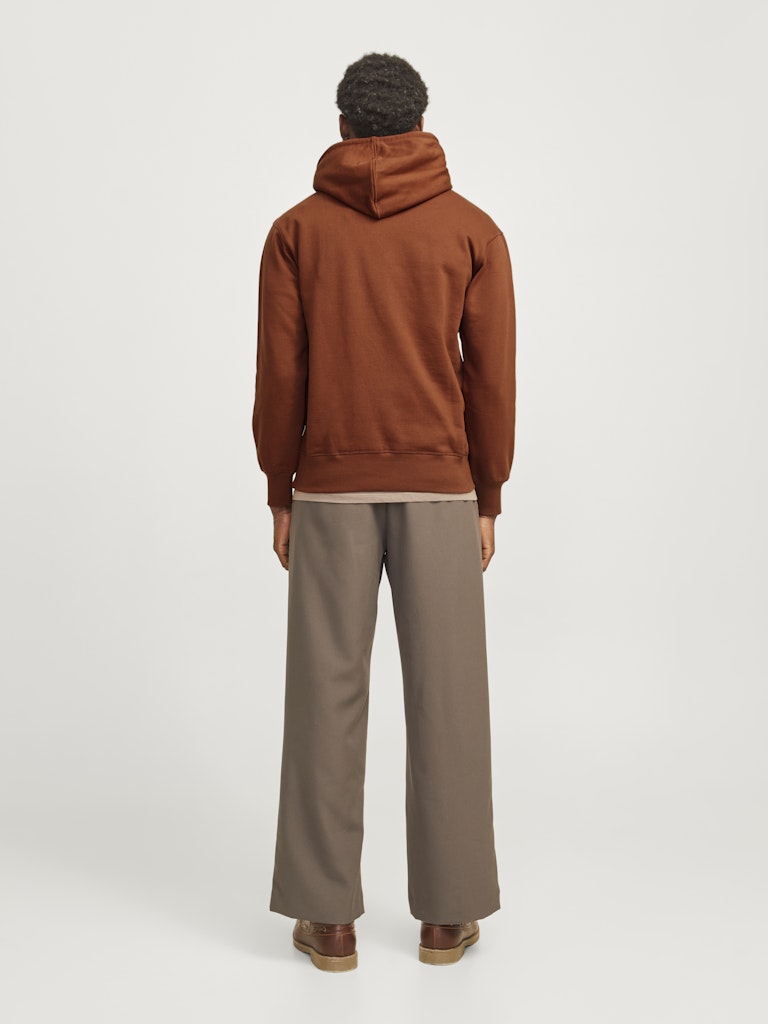 Frederiksberg Brandy Brown Over Head Hoodie-Back view