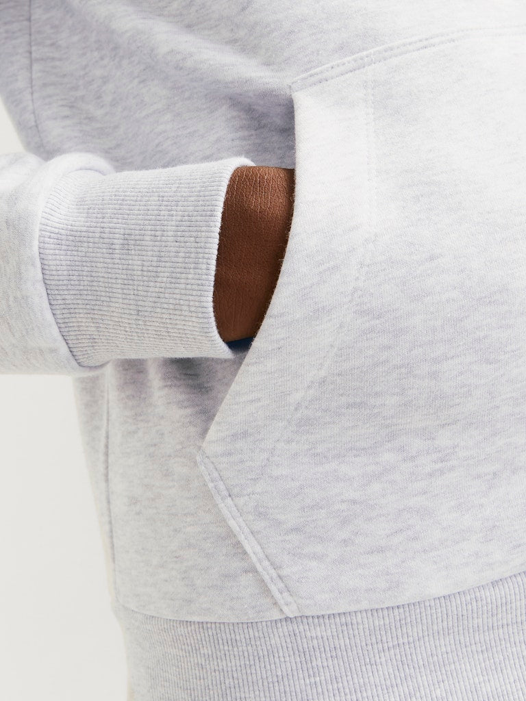 Lima Logo Light Grey Sweat Hoodie-Front pocket view