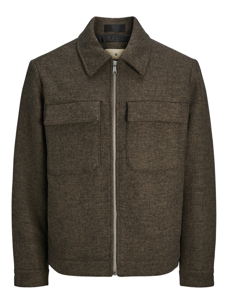 Russel Wool Blend Jacket -Nuthatch